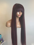 30” Burgundy Fringe